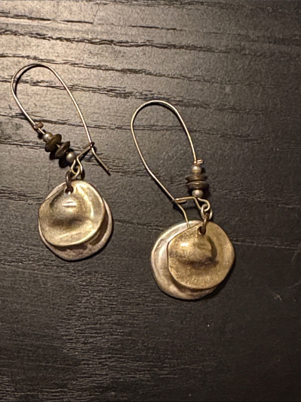 Gold & Silver-Tone Double Disc Drop Earrings - Women's Jewelry